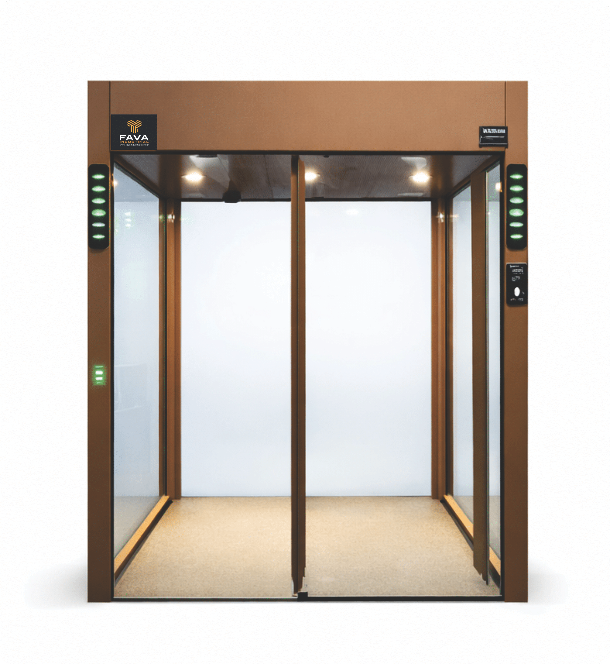Eclusa automática SW Slide Window com portas deslizantes